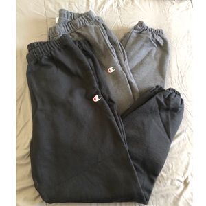 Men’s XL Champion’s Sweatpants Grey and Dark Grey